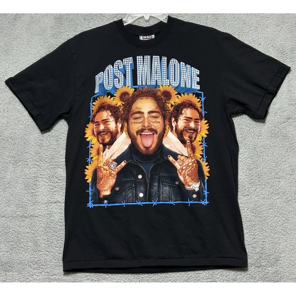 Post Malone Sunflower Shirt Mens XL Hiphop Music Rap Rock Star Band Singer